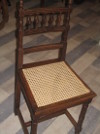 Chaise cannée, cannage naturel.